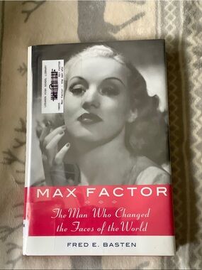 Max Factor Hardcover Book - Black & Red Cover